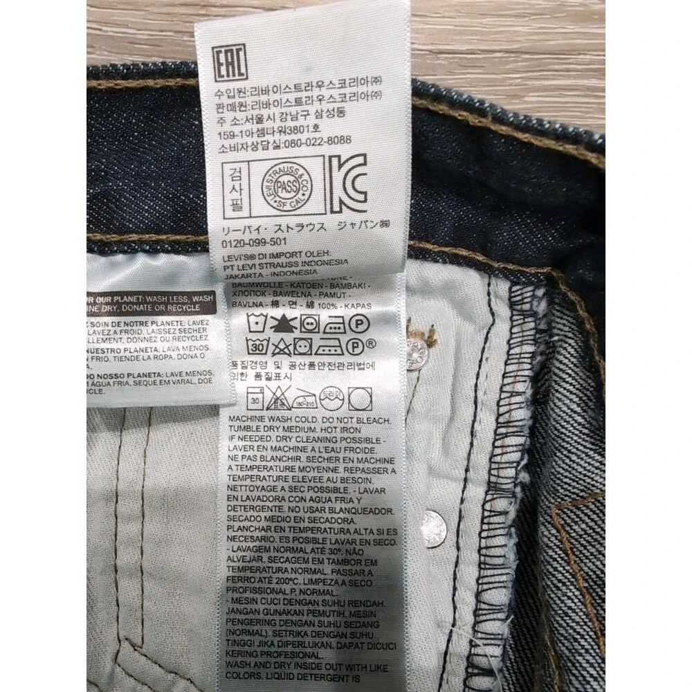 LEVI'S 514 JEANS MEN'S SIZE 29X32 Regular Fit 5 Pocket Blue Dark Wash EUC